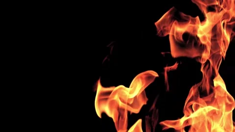 Burning flames from start to finish with ProRes Stock Footage 305789063