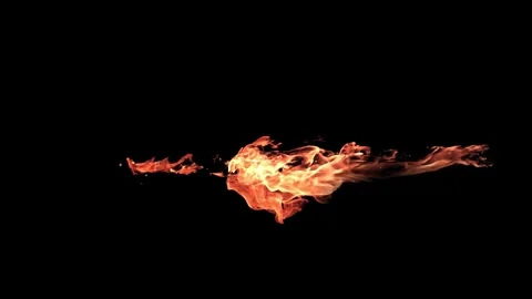 Burning flames from start to finish with ProRes Stock Footage 305789072