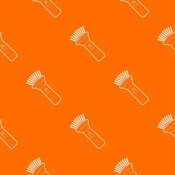 Burning flashlight pattern vector orange イラスト素材
