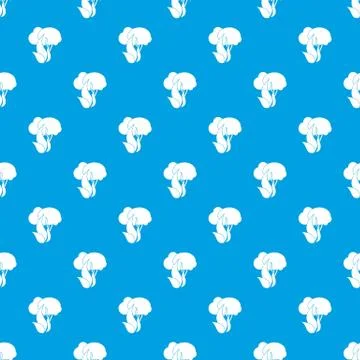 Burning forest trees pattern seamless blue 스톡 일러스트
