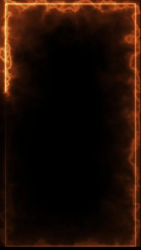 Burning frame with dark background motion. Vidéo 331898449