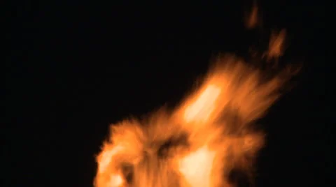 Burning gas flare Stock Footage 47938576