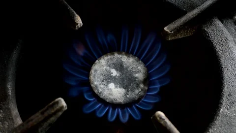 Burning gas Stock Footage 129379283