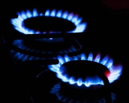 Burning gas Foto stock