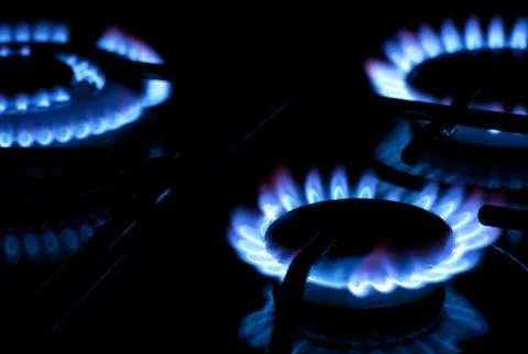 Burning gas Foto stock