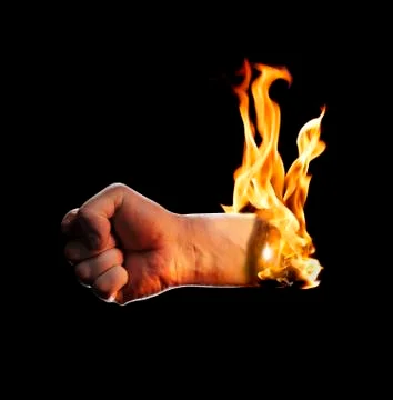 Burning Hand Stock Photos