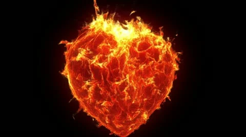 Burning heart 動画素材 13909994