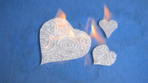 Burning Heart Vídeo Stock 45809023