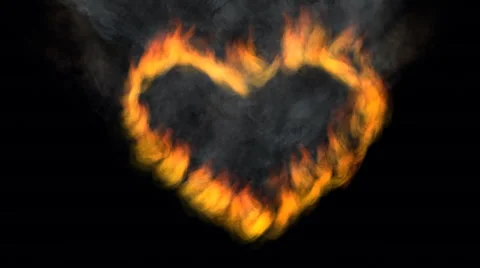 The burning heart Stock Footage 49712363
