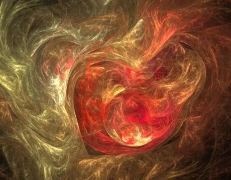 Burning heart. Stock Illustration