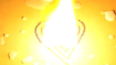 Burning heart of love in flames Stock Footage 85369151