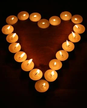 Burning heart Foto stock