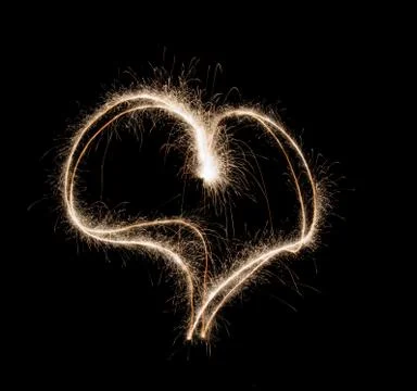 Burning heart Stock Photos