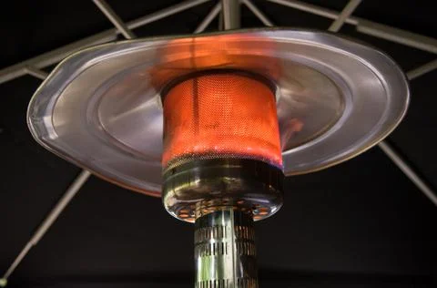 Burning heater Foto stock