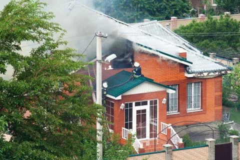Burning house Фото