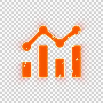 Burning icon analytics on transparent background. Looks like burnt paper 스톡 일러스트