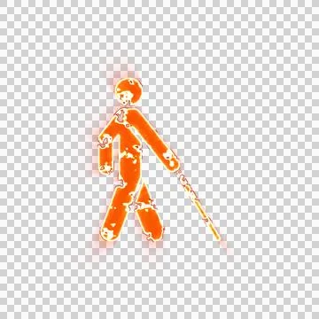 Burning icon blind on transparent background. Looks like burnt paper 스톡 일러스트