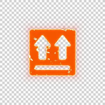 Burning icon box up on transparent background. Looks like burnt paper 스톡 일러스트