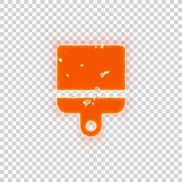 Burning icon brush on transparent background. Looks like burnt paper Stock Illustration