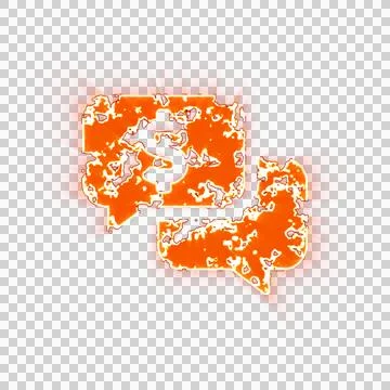 Burning icon comments dollar on transparent background. Looks like burnt paper 스톡 일러스트