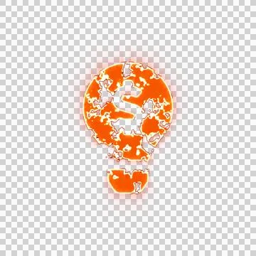Burning icon lightbulb dollar on transparent background. Looks like burnt paper 스톡 일러스트