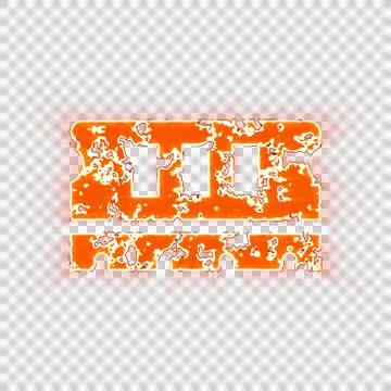 Burning icon memory on transparent background. Looks like burnt paper Stock Illustration