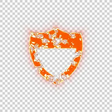 Burning icon route interstate on transparent background. Looks like burnt paper 스톡 일러스트