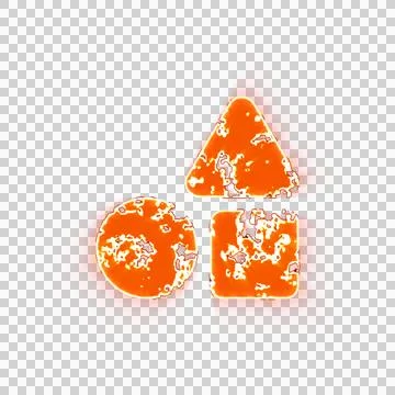 Burning icon shapes on transparent background. Looks like burnt paper 스톡 일러스트