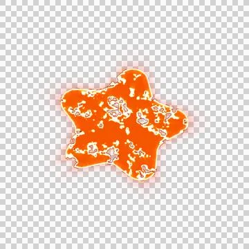Burning icon splotch on transparent background. Looks like burnt paper Stock Illustration