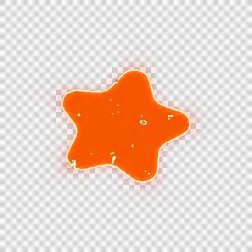 Burning icon splotch on transparent background. Looks like burnt paper Stock Illustration
