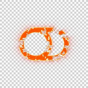 Burning icon toggle off on transparent background. Looks like burnt paper Stock Illustration
