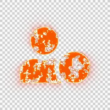 Burning icon user clock on transparent background. Looks like burnt paper Stock Illustration