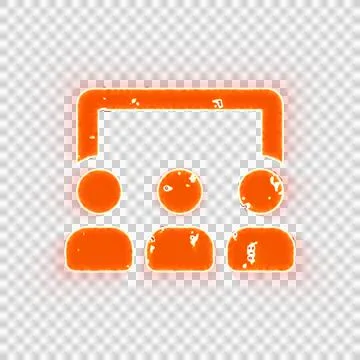 Burning icon users class on transparent background. Looks like burnt paper 스톡 일러스트