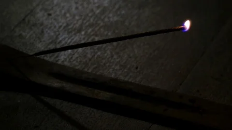 Burning Incense 1 Stock Footage 84726504