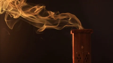 Burning incense 1 Video stock 90948171