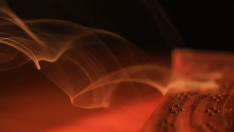 Burning Incense Video stock 90960123