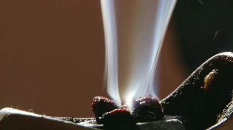 Burning incense, sparks Video stock 12721611