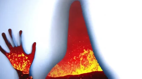 Burning Inside Stock Footage 313799595