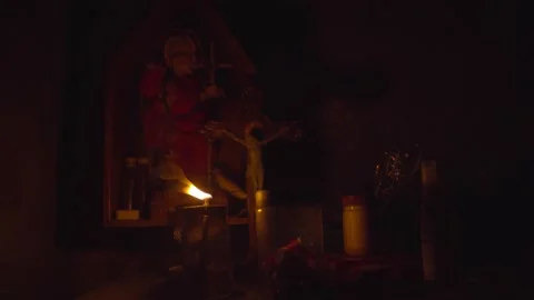 Burning Kerosene Lamp Stock Footage 168948304