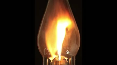 Burning lamp bulb close-up Stock Footage 12341105