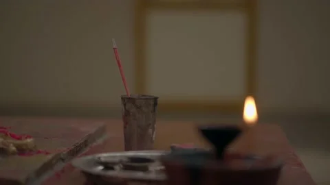 A burning lamp Stock Footage 204786116