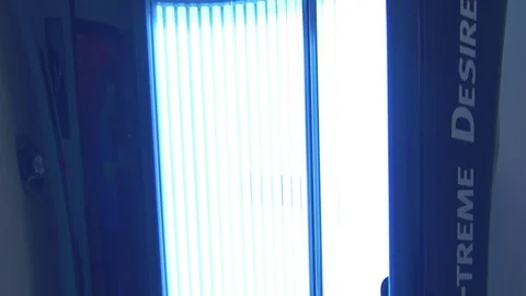 Burning lamp solarium Stock Footage 71176955