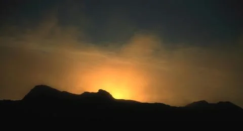 Burning landscape Foto stock