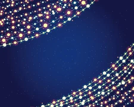 Burning light bulbs Stock Illustration