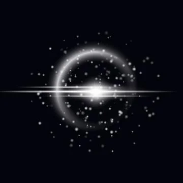 Burning light effect Stock Illustration