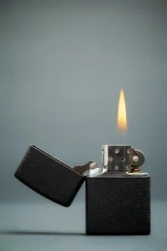 Burning lighter Stock Photos
