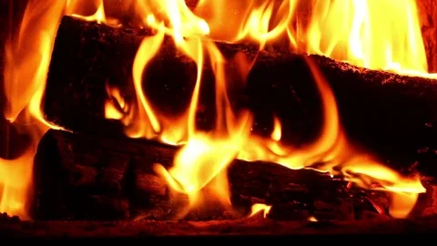 Burning logs. 스톡 동영상 71462656