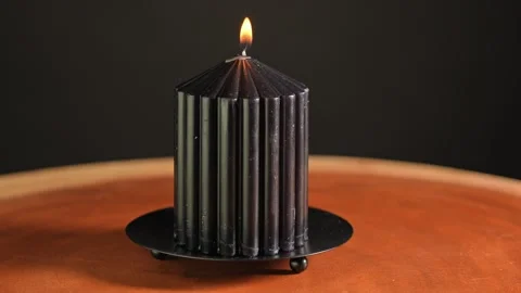 Burning magic candles. Ritual scene and magical witchcraft atmosphere. Magi.. Stock Footage 314613657