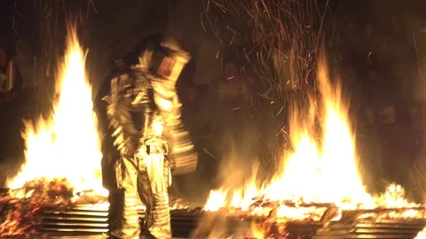 Burning Man On Washington DC Mall Stock Footage 77973420
