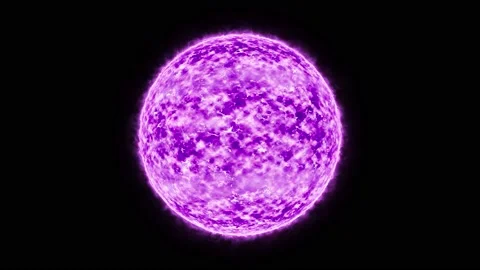 Burning Massive Purple Star Loop Stock Footage 222837738